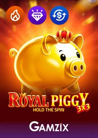 3x3 Royal Piggy Hold the Spin gokkast van Gamzix